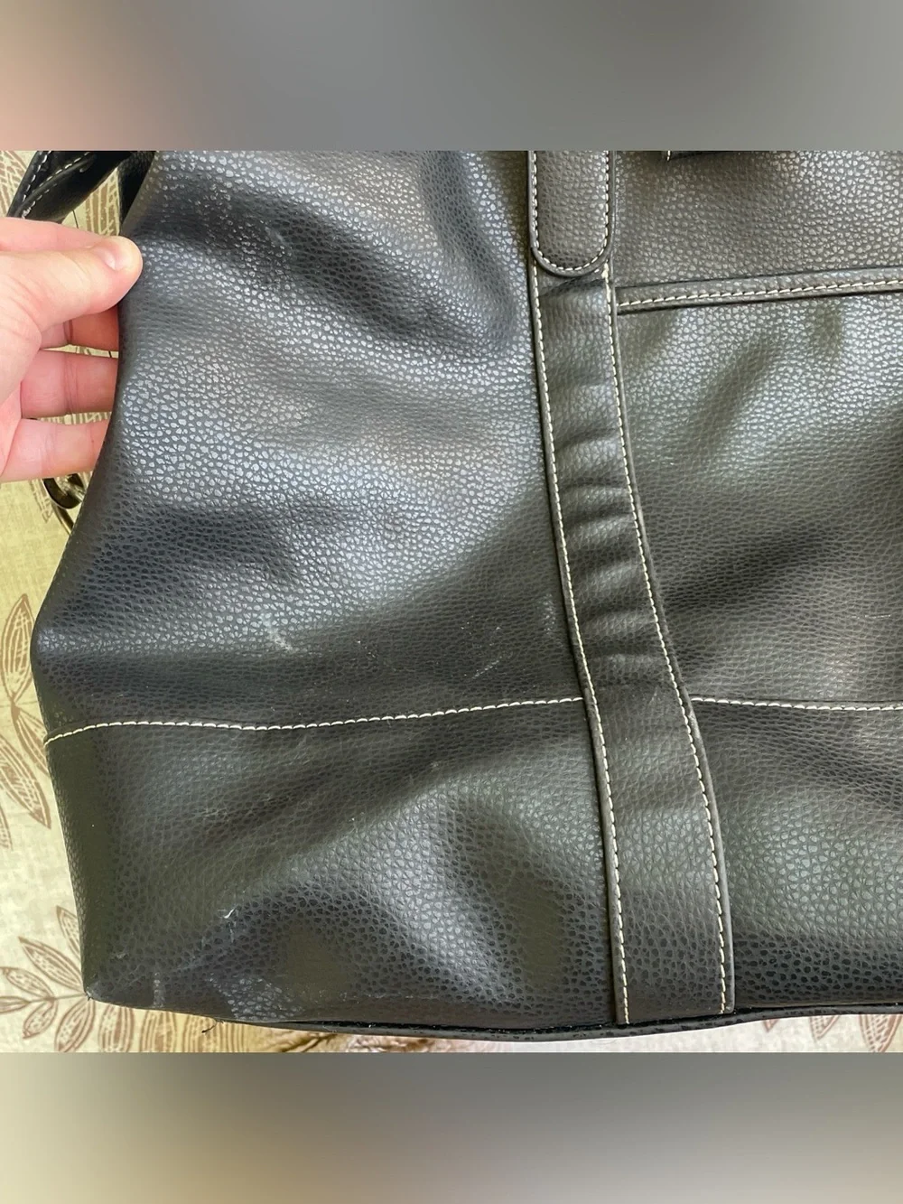 Barrington Valhalla Golf Club Black Leather Weekender Duffle Bag
